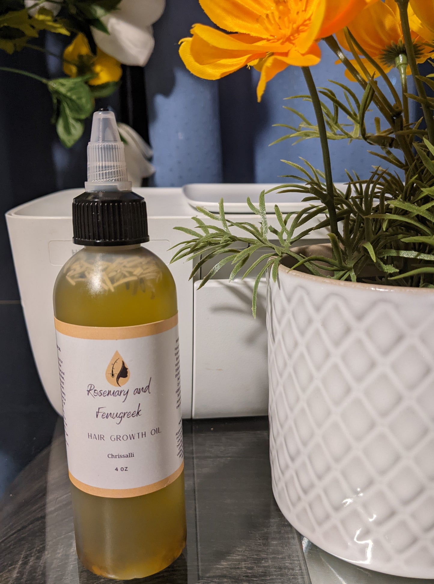 Rosemary and fenugreek hair growth oil