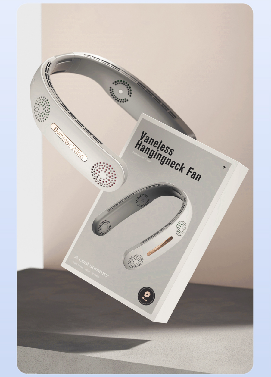 ChillFlow - Ventilateur cou portable pour la fraîcheur