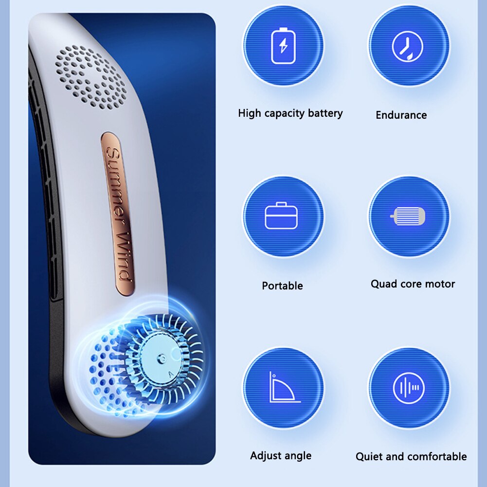 ChillFlow - Ventilateur cou portable pour la fraîcheur