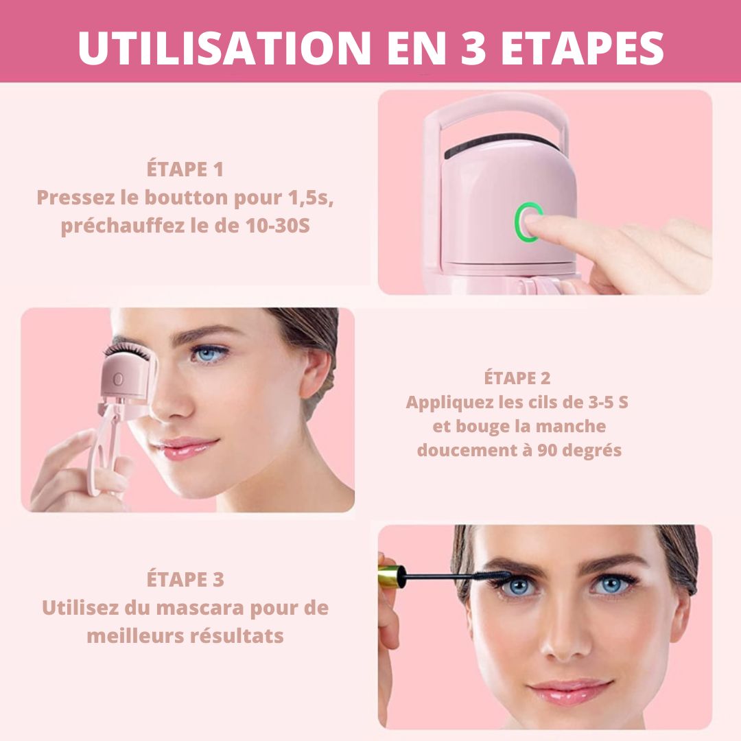Luxie - Recourbe-cils électrique rechargeable
